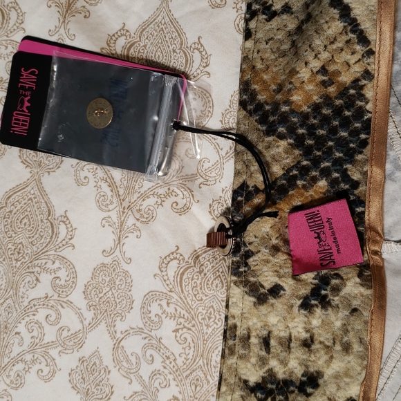 STQ golden snakeskin print trousers - Picture 7 of 14